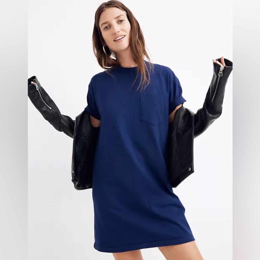 Black Madewell pocket tee dress